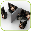 Portable booths are perfect for trade shows, conventions and shopping centres